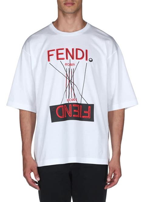 fendi t-shirt uomo|fendi fiend t shirt.